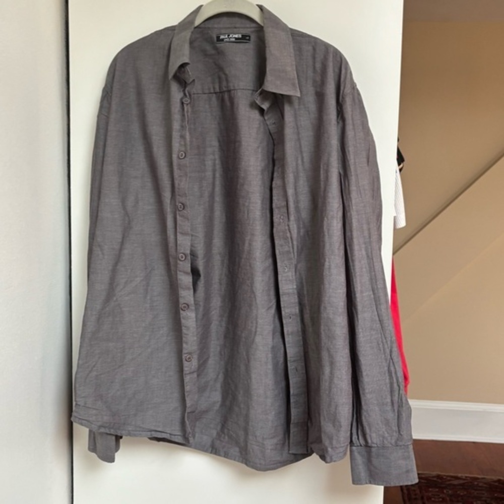 Men’s Paul Jones Gray Button-Up Shirt